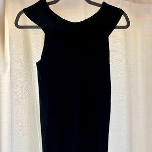 Maeve by Anthropologie Black Sleeveless Cowl Neck Ribbed